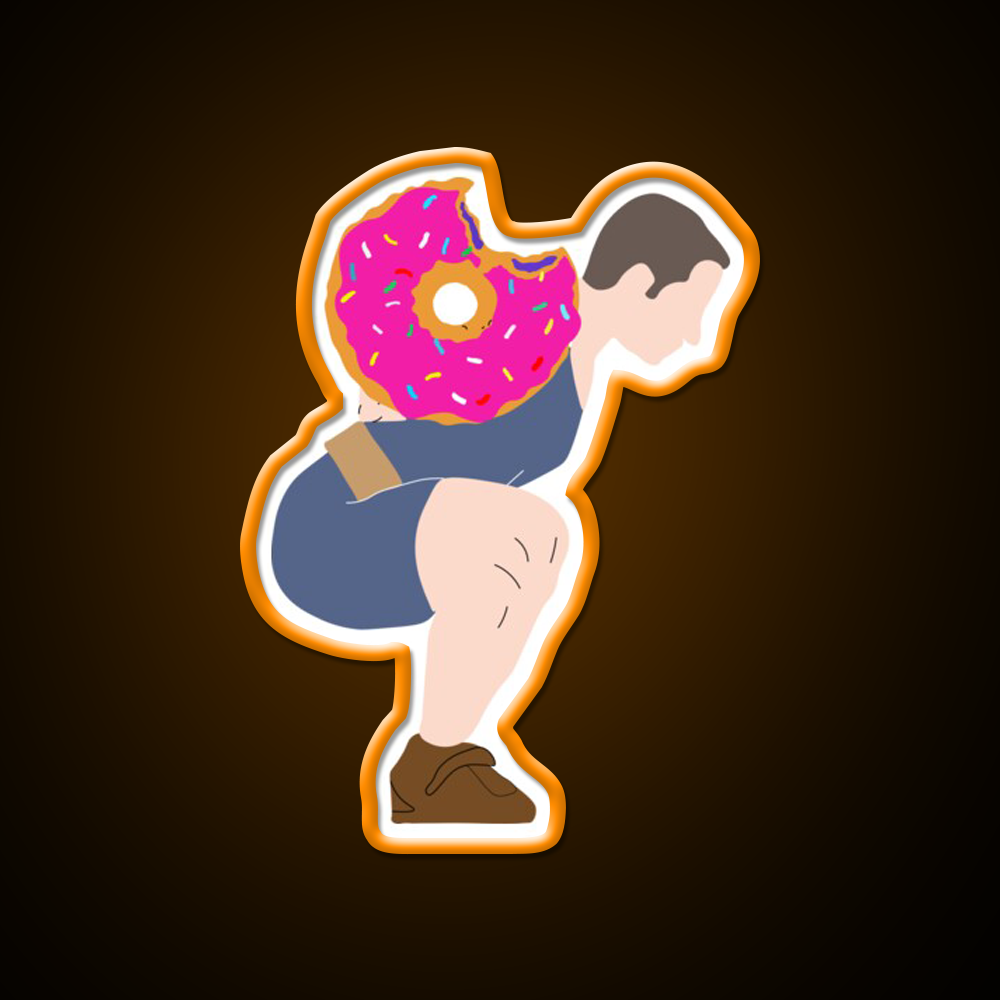 Squat Donuts Gym Fitness Led Neon Sign Rgb Color