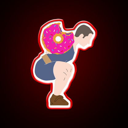 Squat Donuts Gym Fitness Led Neon Sign Rgb Color