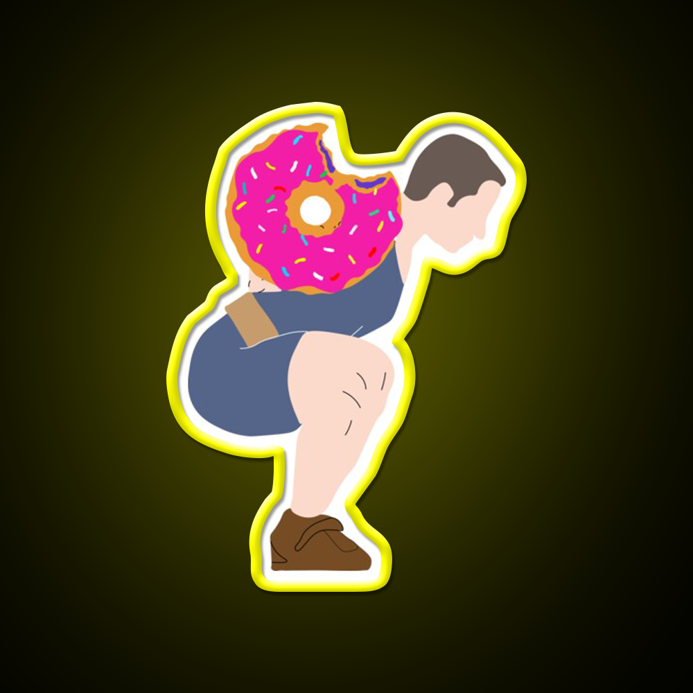 Squat Donuts Gym Fitness Led Neon Sign Rgb Color