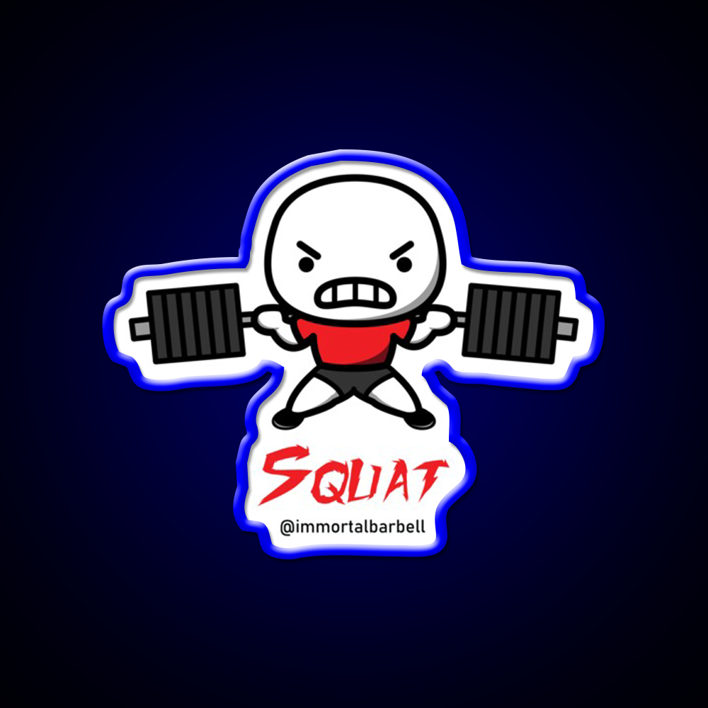 Squat Gym Fitness Led Neon Sign Rgb Color