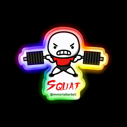 Squat Gym Fitness Led Neon Sign Rgb Color