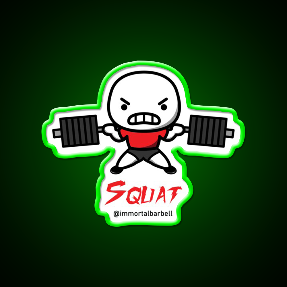 Squat Gym Fitness Led Neon Sign Rgb Color