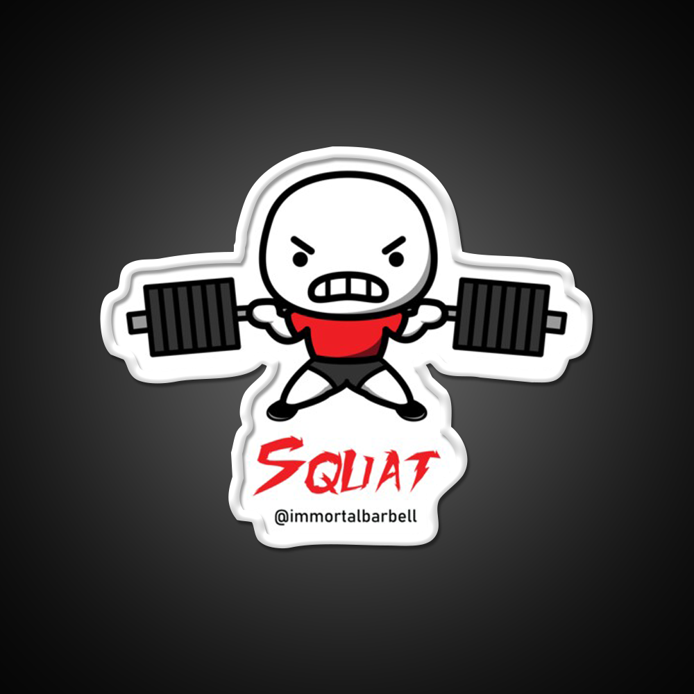 Squat Gym Fitness Led Neon Sign Rgb Color