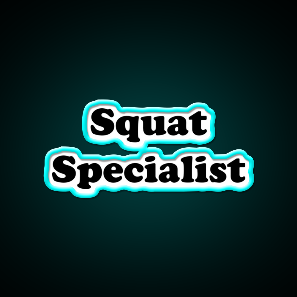 Squat Specialist Gym Fitness Led Neon Sign Rgb Color