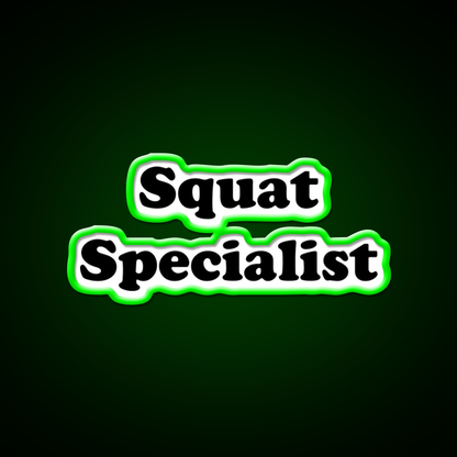 Squat Specialist Gym Fitness Led Neon Sign Rgb Color