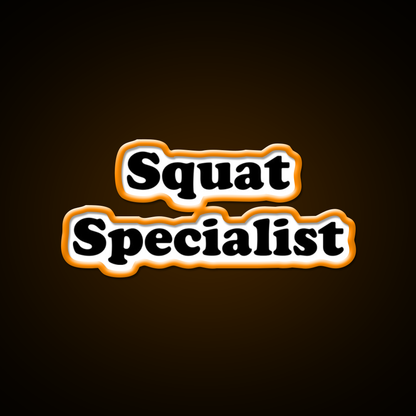 Squat Specialist Gym Fitness Led Neon Sign Rgb Color
