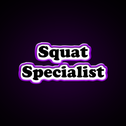 Squat Specialist Gym Fitness Led Neon Sign Rgb Color