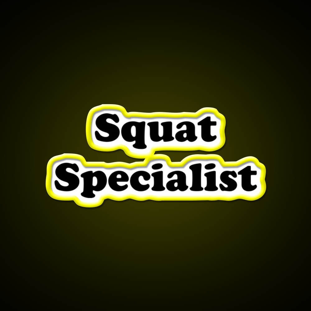 Squat Specialist Gym Fitness Led Neon Sign Rgb Color
