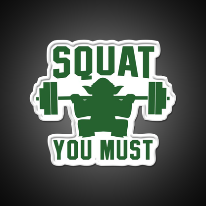 Squat You Must Gym Fitness Led Neon Sign Rgb Color