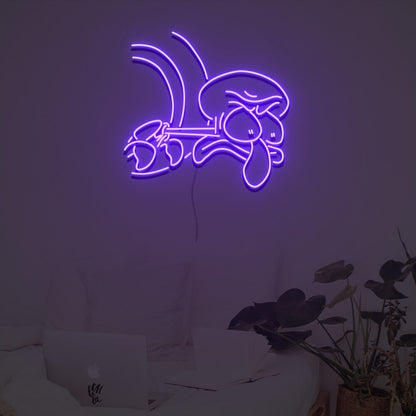 Squidward Stare Led Neon Sign Custom Led Neon Sign | Shineneon