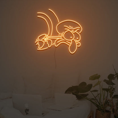 Squidward Stare Led Neon Sign Custom Led Neon Sign | Shineneon