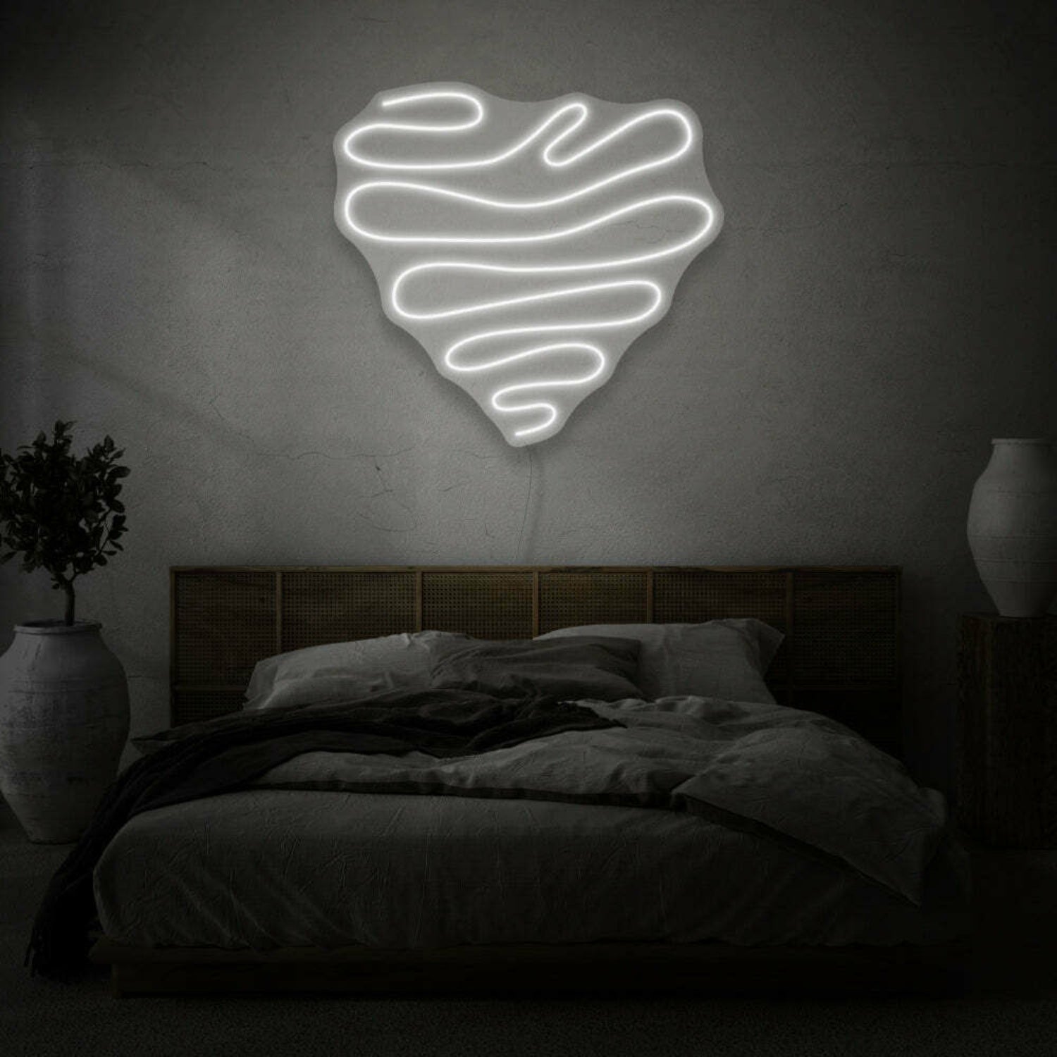 Squiggle Heart Led Neon Sign | Shineneon