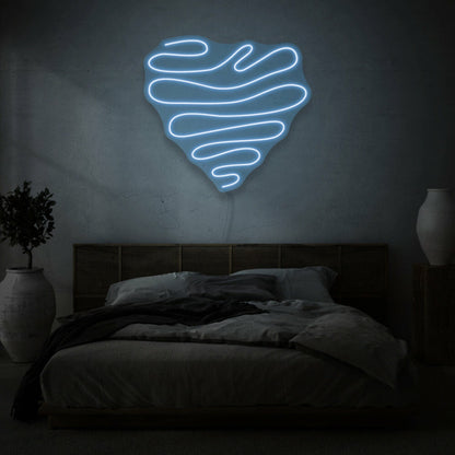 Squiggle Heart Led Neon Sign | Shineneon