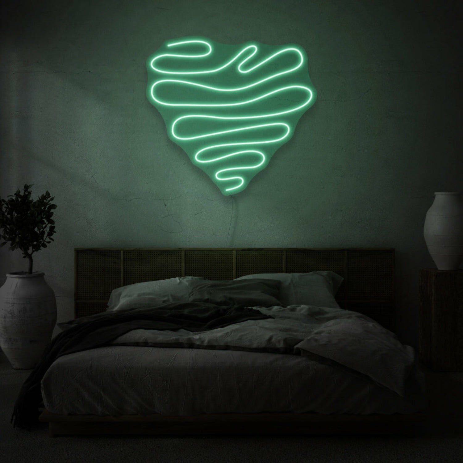 Squiggle Heart Led Neon Sign | Shineneon