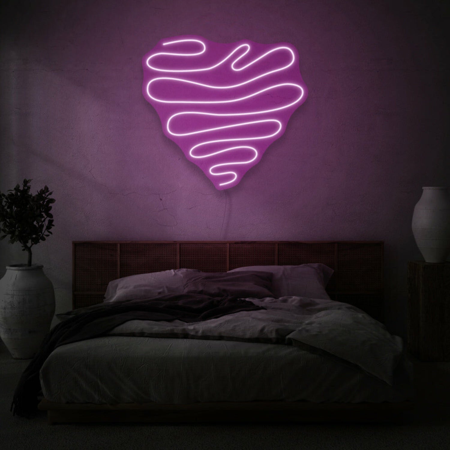 Squiggle Heart Led Neon Sign | Shineneon