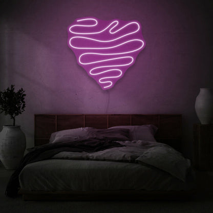 Squiggle Heart Led Neon Sign | Shineneon