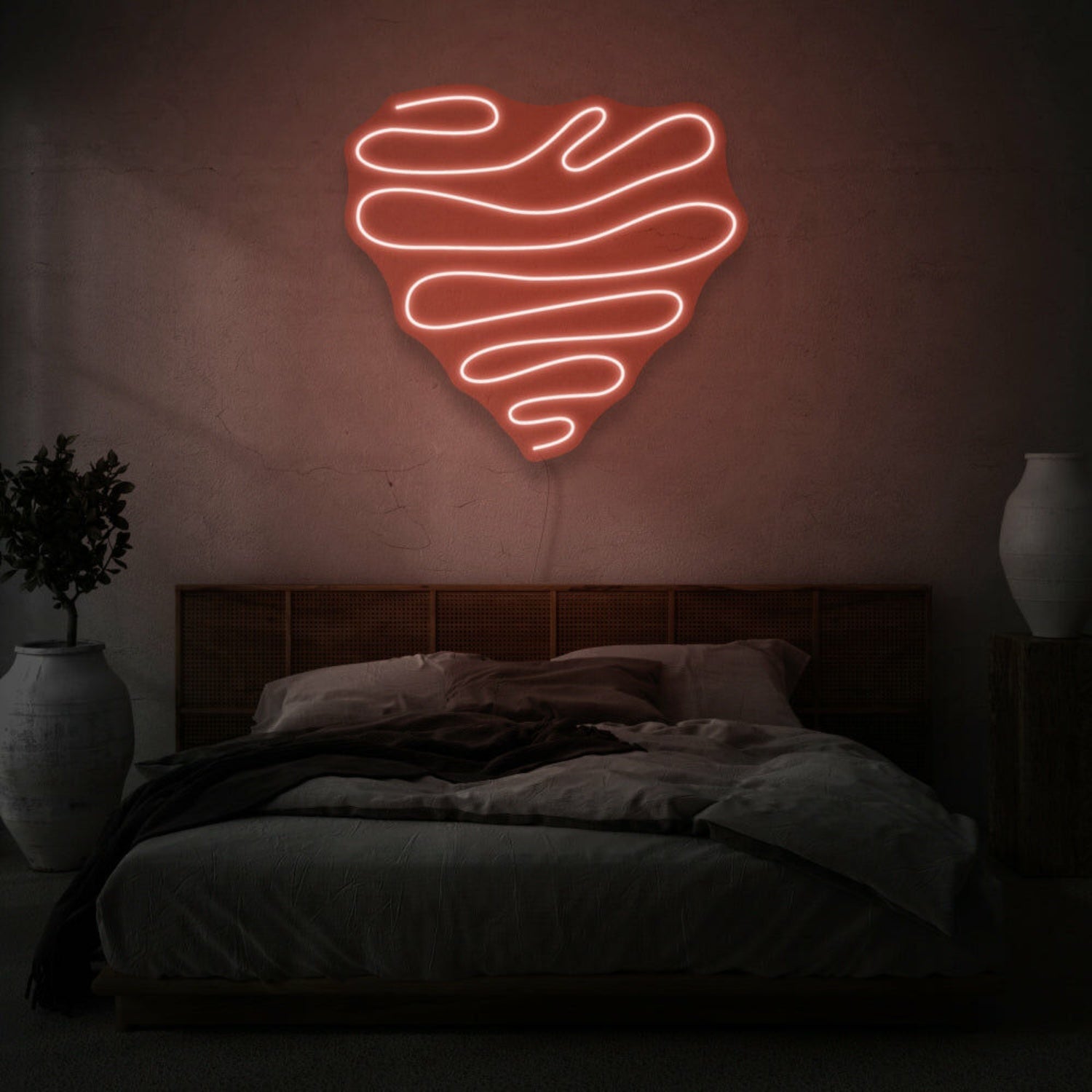 Squiggle Heart Led Neon Sign | Shineneon