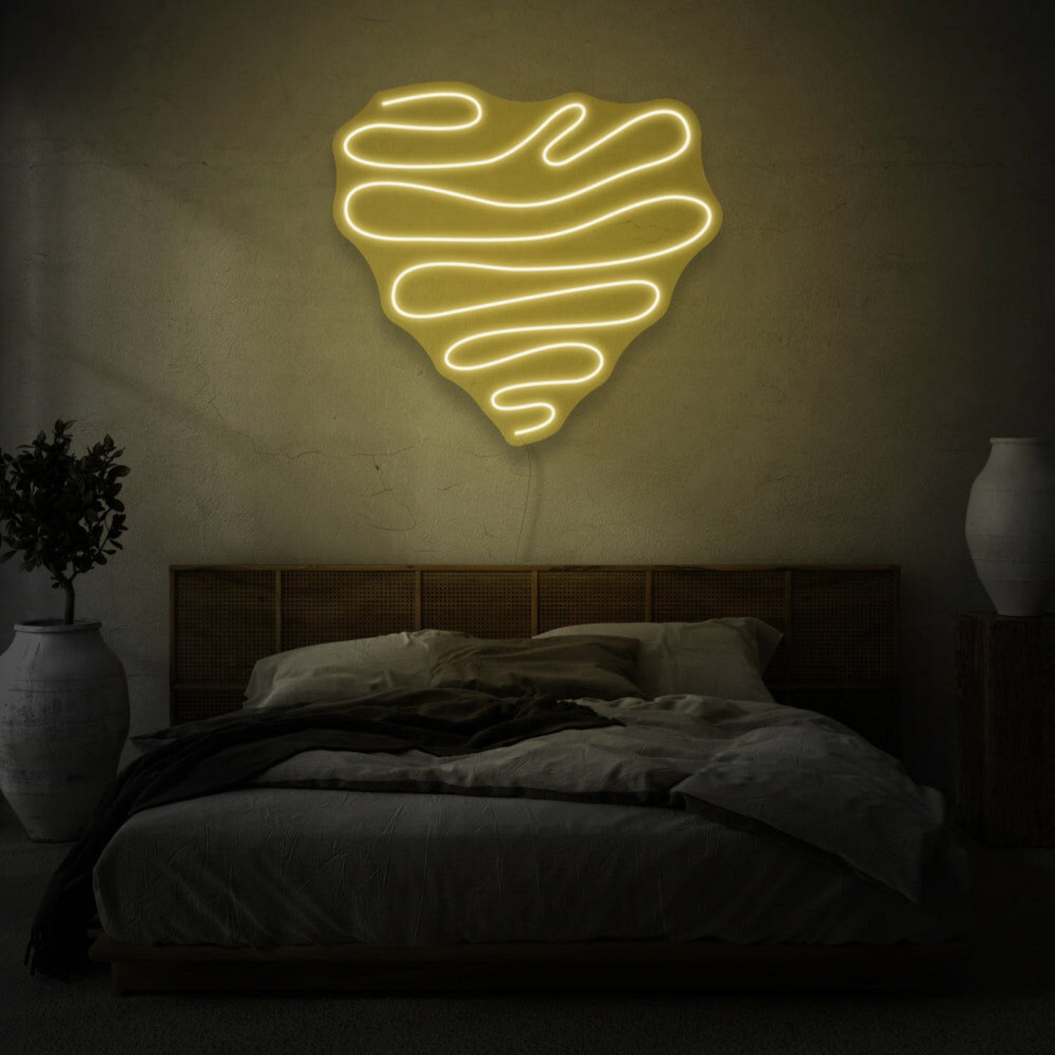 Squiggle Heart Led Neon Sign | Shineneon
