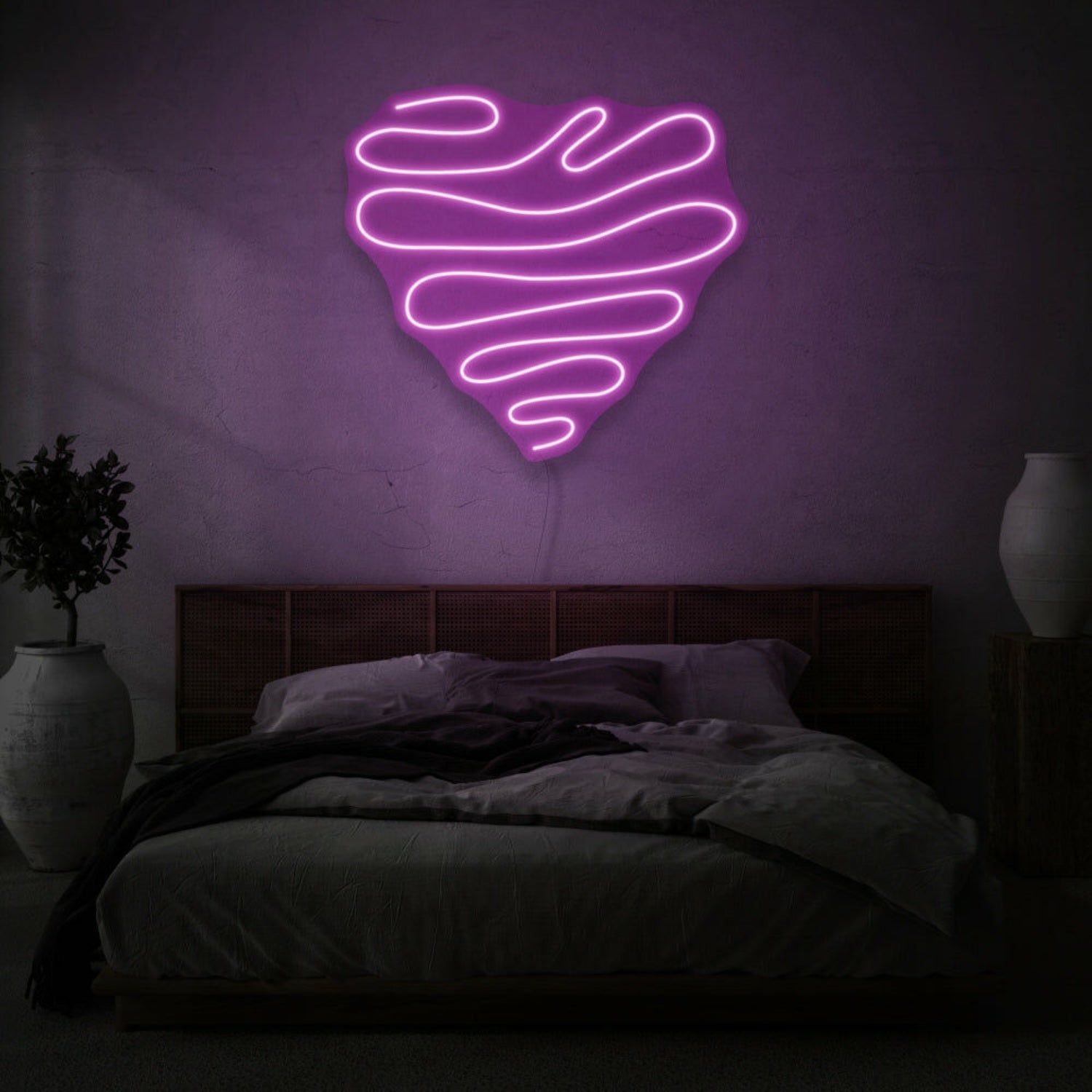 Squiggle Heart Led Neon Sign | Shineneon