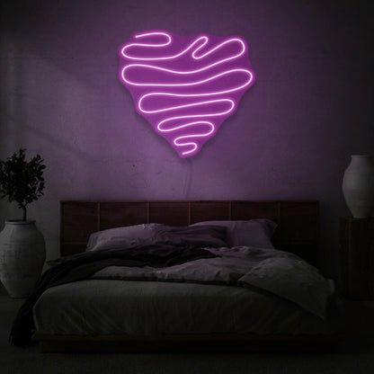 Squiggle Heart Led Neon Sign | Shineneon
