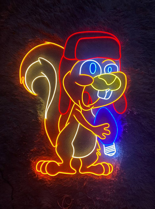 Squirrel Led Sign Christmas Neon Sign