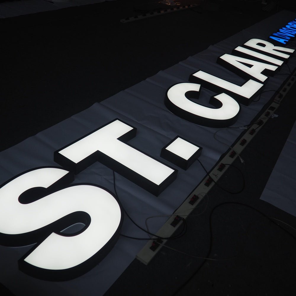 St Clair 3D Frontlit Letters Metal Led Sign - Shineneon