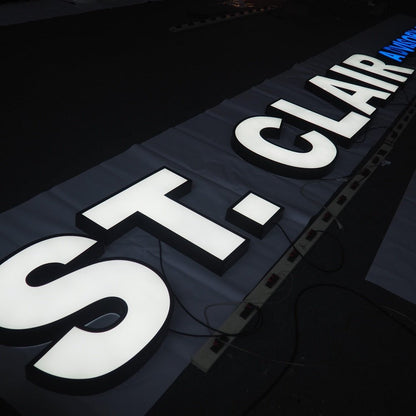 St Clair 3D Frontlit Letters Metal Led Sign - Shineneon