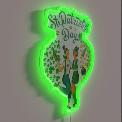 St Patricks Day Lesbian Couple Celebration Rgb Led Neon Sign - Shineneon