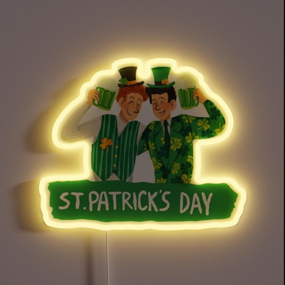 St Patricks Day Mensfun Rgb Led Neon Sign - Shineneon