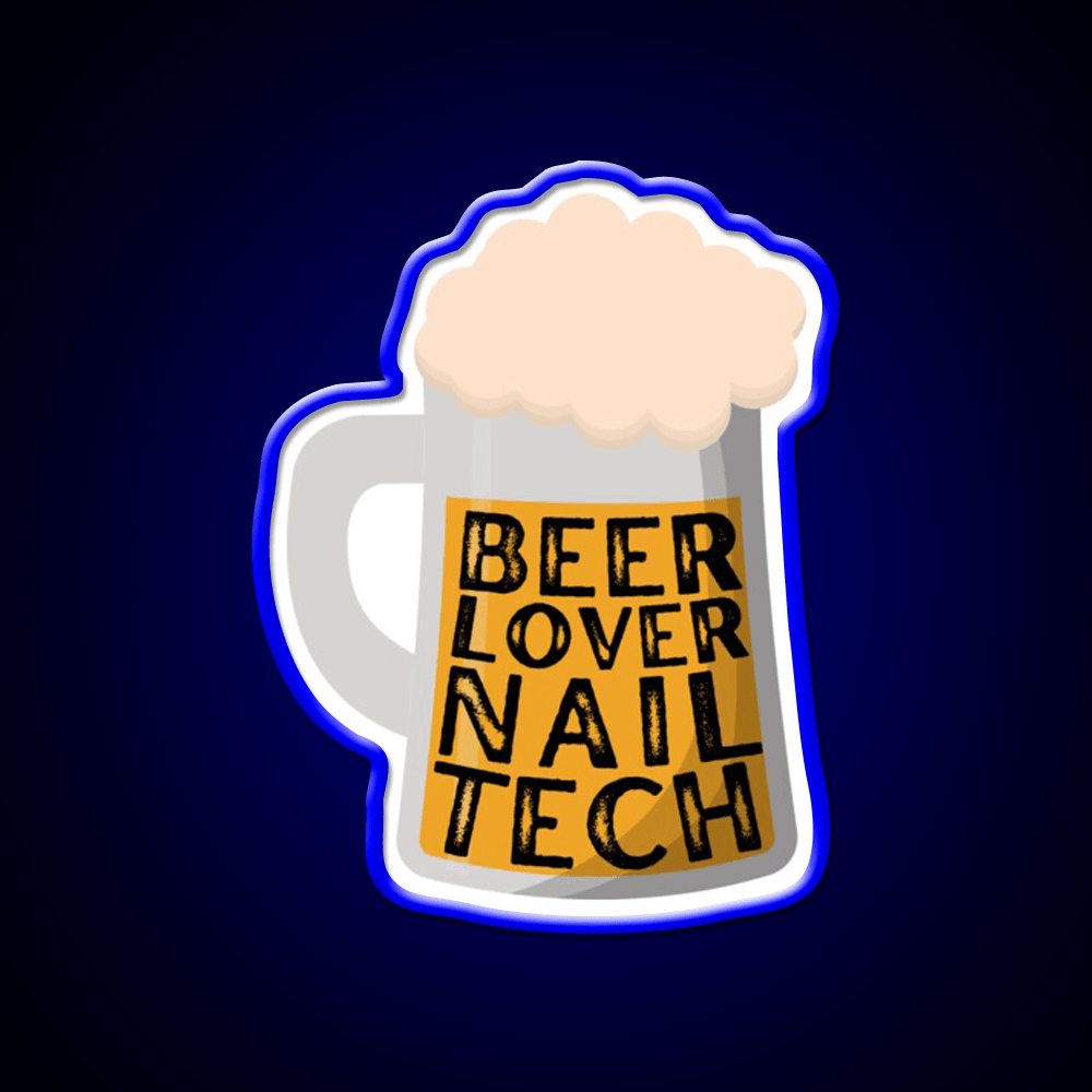 St Patricks Day Nail Tech Beer Lover Nail Salon Led Neon Sign Rgb Color - Shineneon