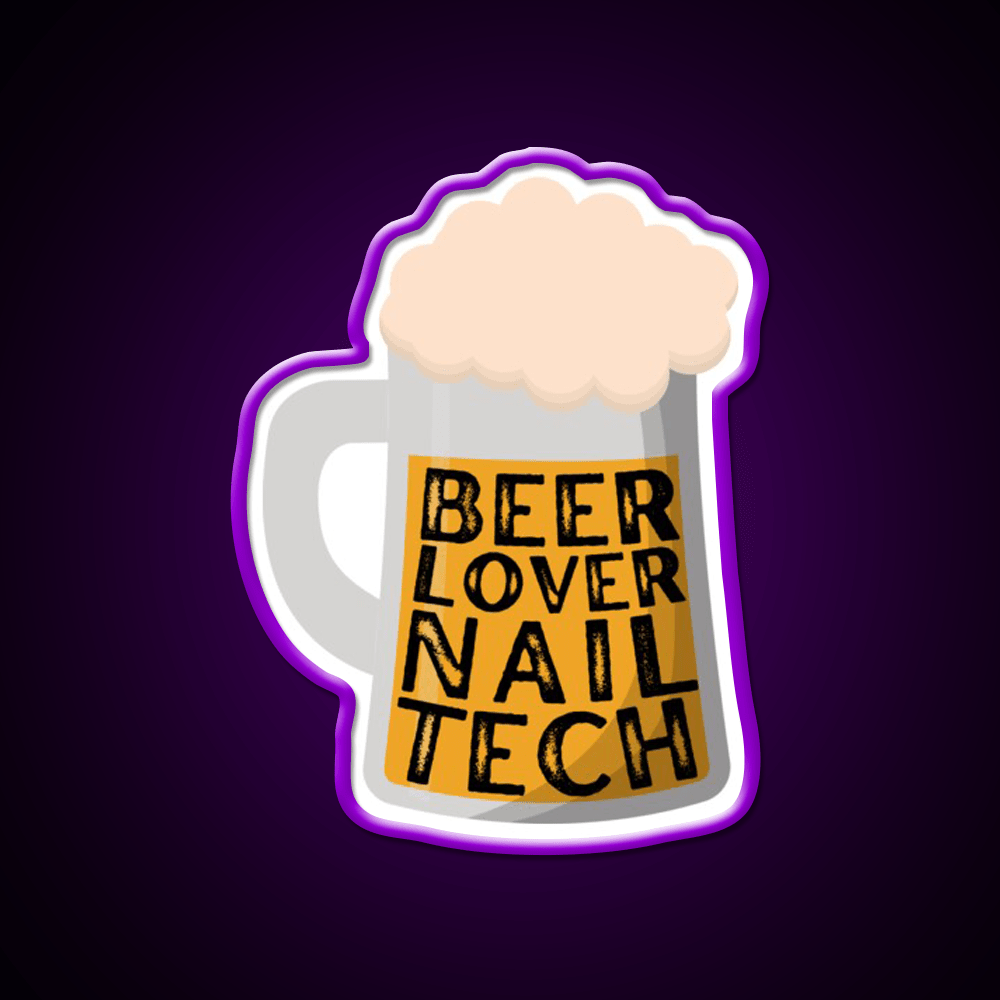 St Patricks Day Nail Tech Beer Lover Nail Salon Led Neon Sign Rgb Color - Shineneon