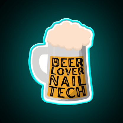 St Patricks Day Nail Tech Beer Lover Nail Salon Led Neon Sign Rgb Color - Shineneon