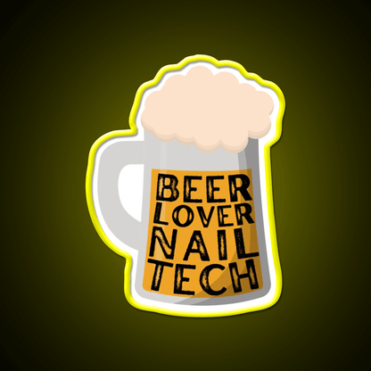 St Patricks Day Nail Tech Beer Lover Nail Salon Led Neon Sign Rgb Color - Shineneon