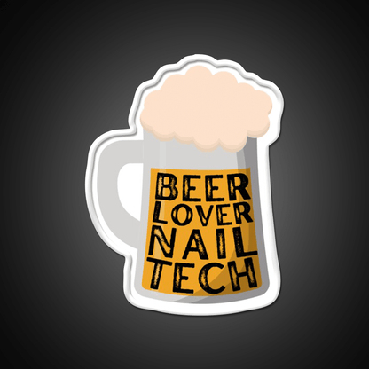St Patricks Day Nail Tech Beer Lover Nail Salon Led Neon Sign Rgb Color - Shineneon