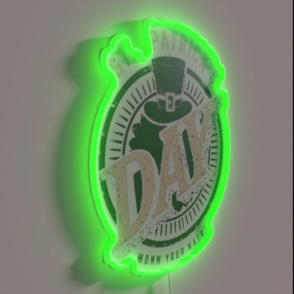 St Patricks Day Vintage Retro Rgb Led Neon Sign - Shineneon