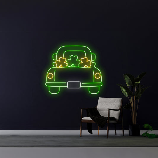 St Patricks Truck Neon Sign