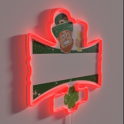 St Pats Clothes Michigan St Patrics Day Funny Rgb Led Neon Sign - Shineneon