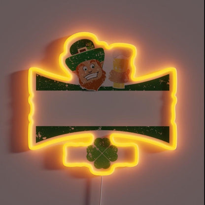 St Pats Clothes Michigan St Patrics Day Funny Rgb Led Neon Sign - Shineneon