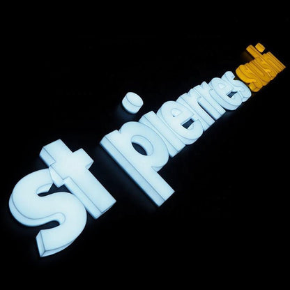St Pierres Sushi 3D Fulllit Acrylic Led Letters Sign - Shineneon