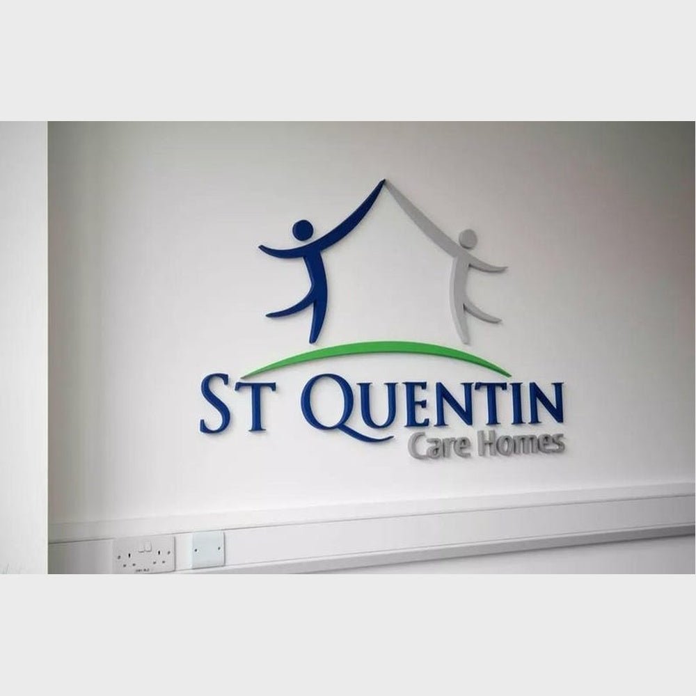 St Quentine Care Homes Stainless Steel Metal 3d Sign - Shineneon