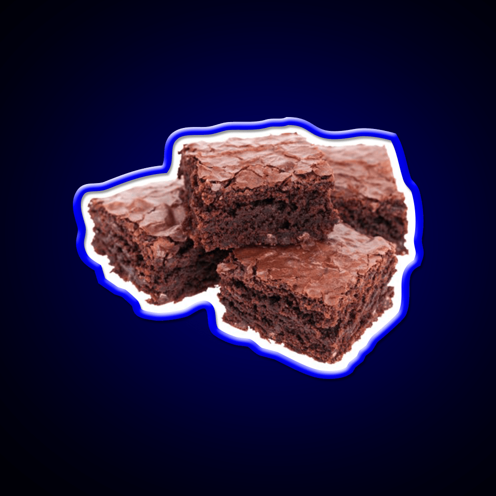 Stack Of Brownies Snack Food Led Neon Sign Rgb Color - Shineneon