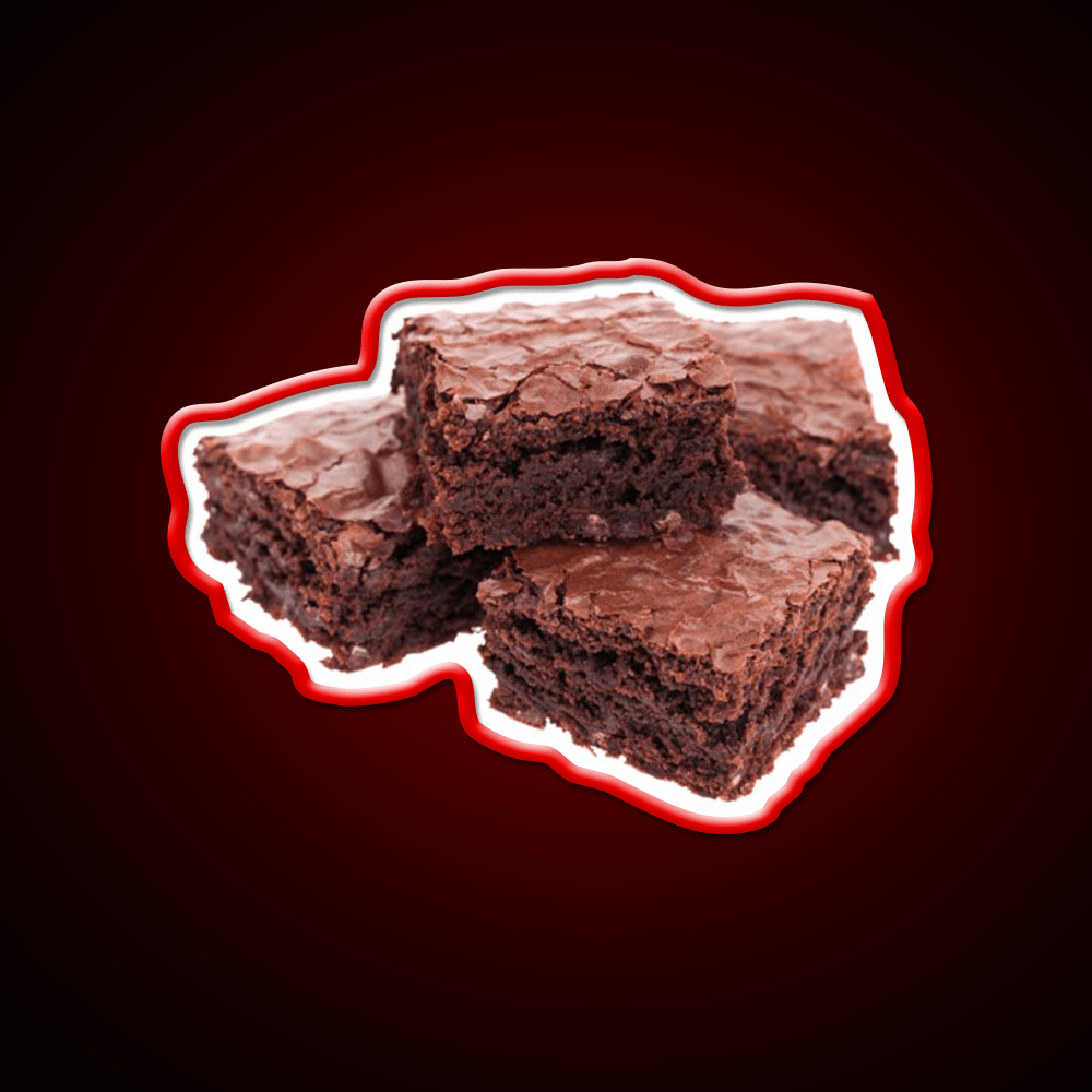 Stack Of Brownies Snack Food Led Neon Sign Rgb Color - Shineneon