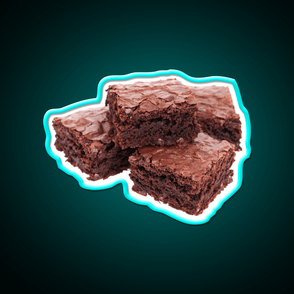 Stack Of Brownies Snack Food Led Neon Sign Rgb Color - Shineneon