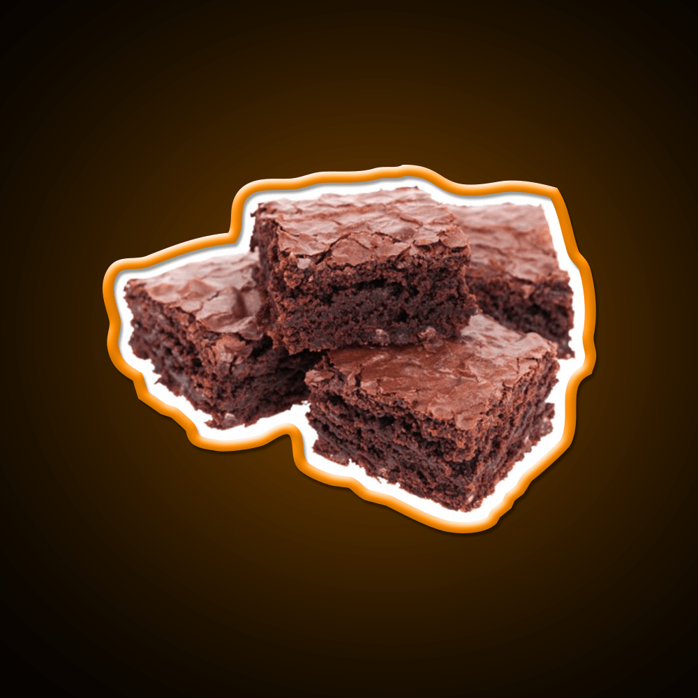 Stack Of Brownies Snack Food Led Neon Sign Rgb Color - Shineneon