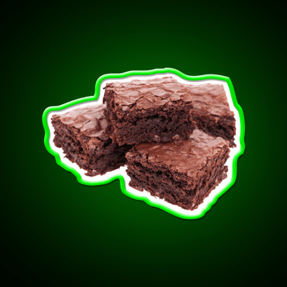 Stack Of Brownies Snack Food Led Neon Sign Rgb Color - Shineneon