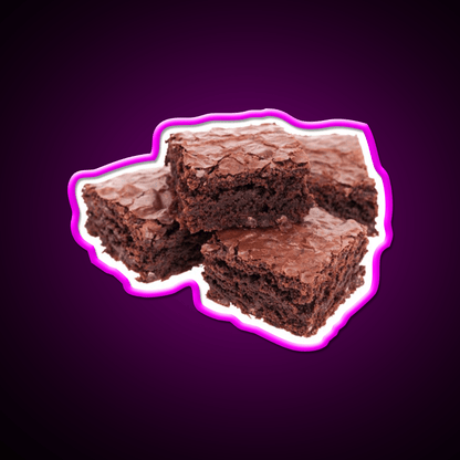 Stack Of Brownies Snack Food Led Neon Sign Rgb Color - Shineneon