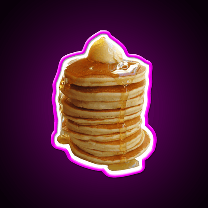Stack Of Pancakes Snack Food Led Neon Sign Rgb Color - Shineneon