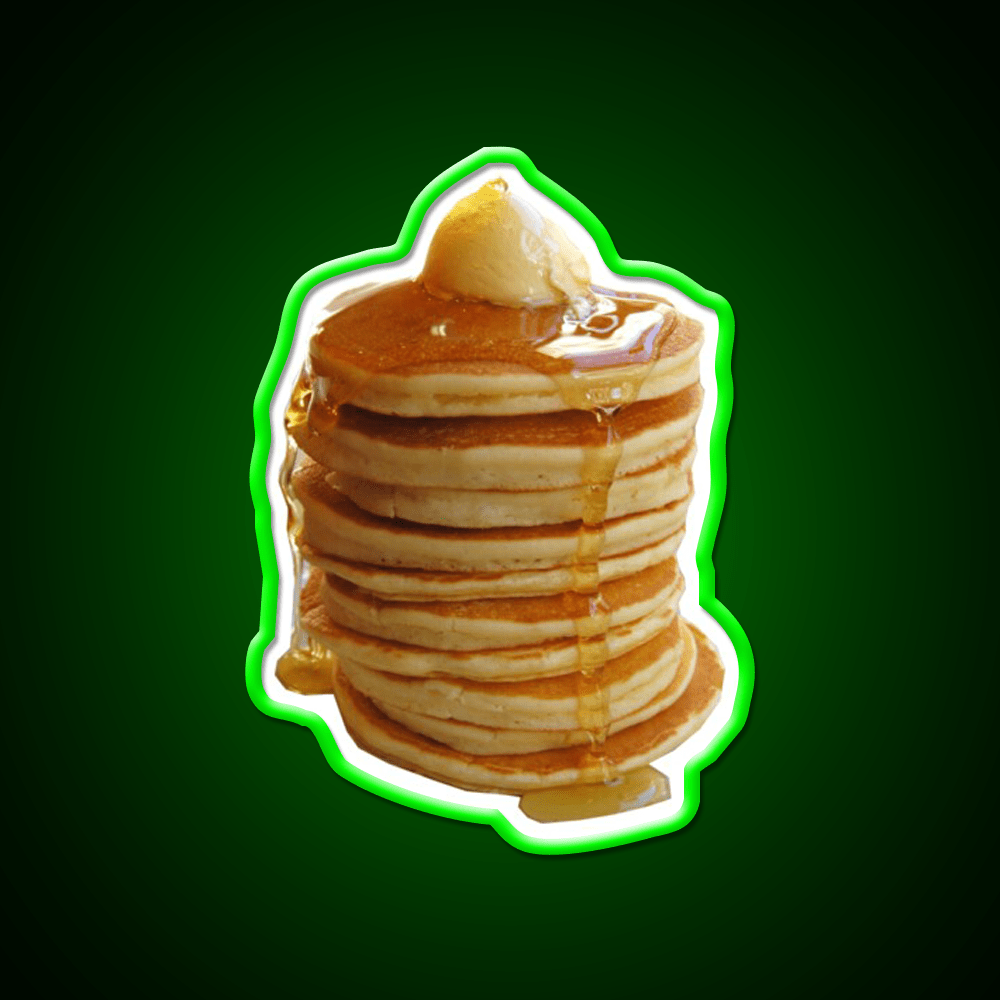 Stack Of Pancakes Snack Food Led Neon Sign Rgb Color - Shineneon
