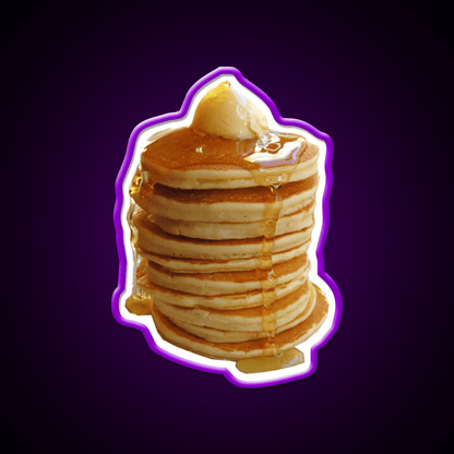 Stack Of Pancakes Snack Food Led Neon Sign Rgb Color - Shineneon