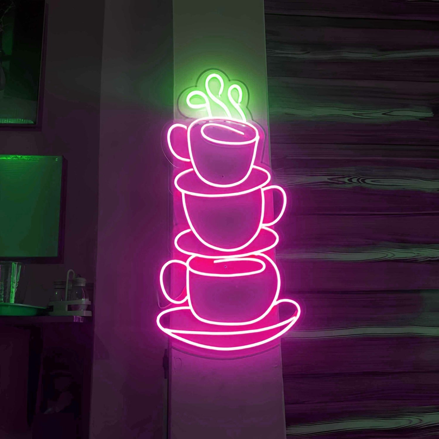 Stacked Coffee Cups Led Neon Sign | Shineneon